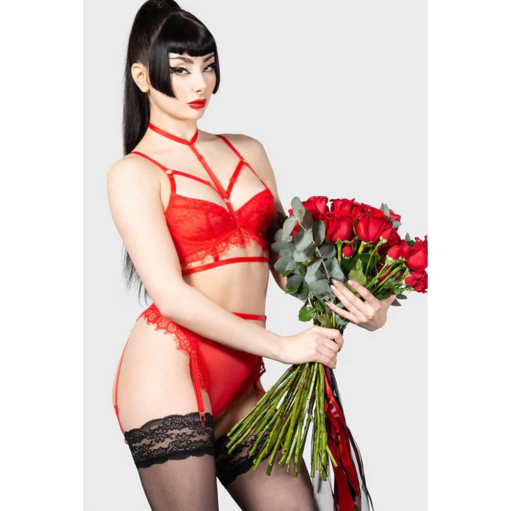 Killstar - Bound Eloquence Panty - Red